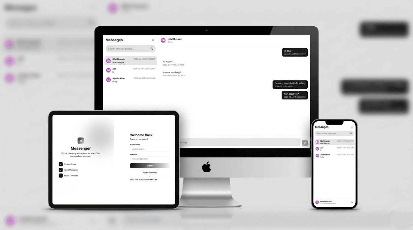 Live Messaging System interface